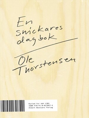cover image of En snickares dagbok